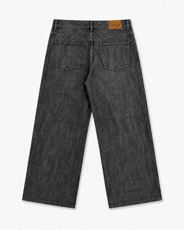 Onbewerkt selvedge denim (zwart)