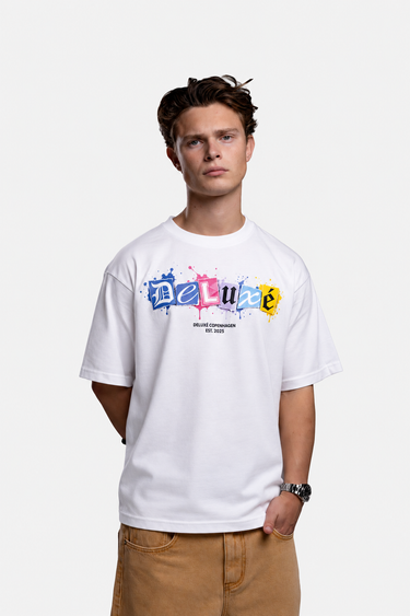Paint splatter T-shirt (White)